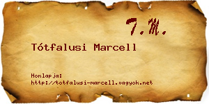 Tótfalusi Marcell névjegykártya
