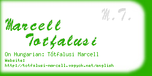 marcell totfalusi business card